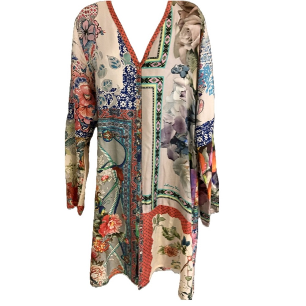Johnny Was Tropical Floral Top